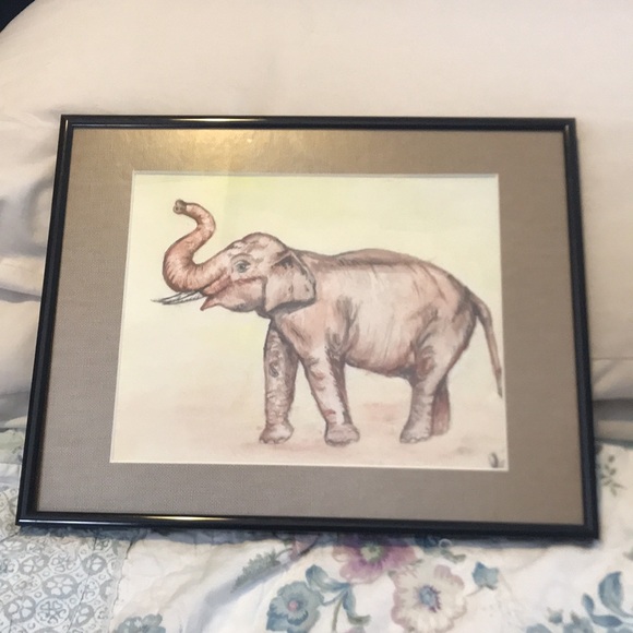 🌸NEW🌸 Elephant Framed Artwork - Picture 14 of 15